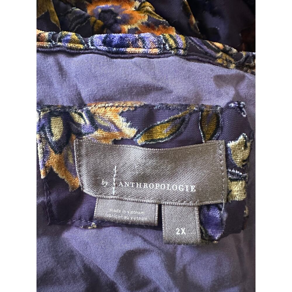 Anthropologie The Somerset Maxi Dress Velvet Devore Edition Size 2X Bohemian - Picture 14 of 16